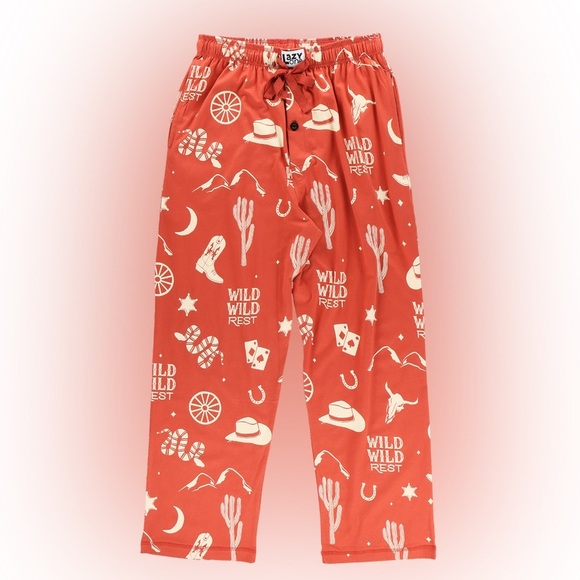 Lazy One NWOT Mens Wild West Rest Pajama/Lounge pants size M - Picture 4 of 12